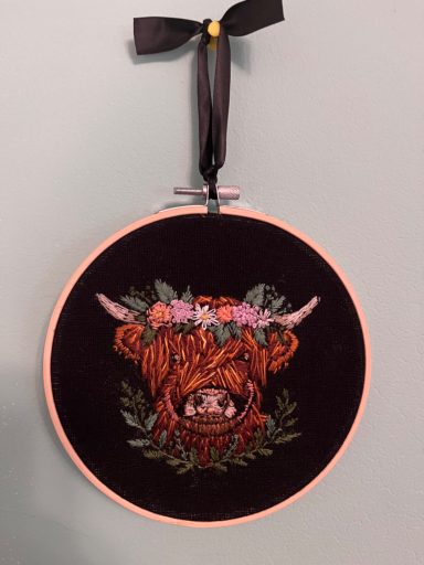 Highland coo Highland coo highland cow embroidery