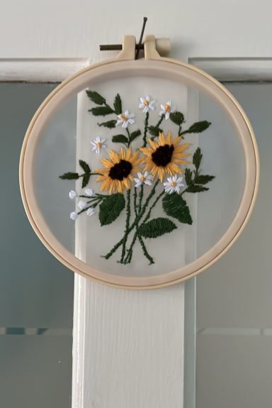 Sunflower embroidery Sunflower embroidery